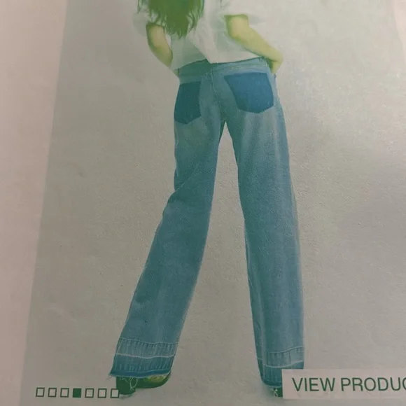 H&M JEANS (DIVIDE), WIDE HIGH, SIZE 16 - Picture 6 of 12